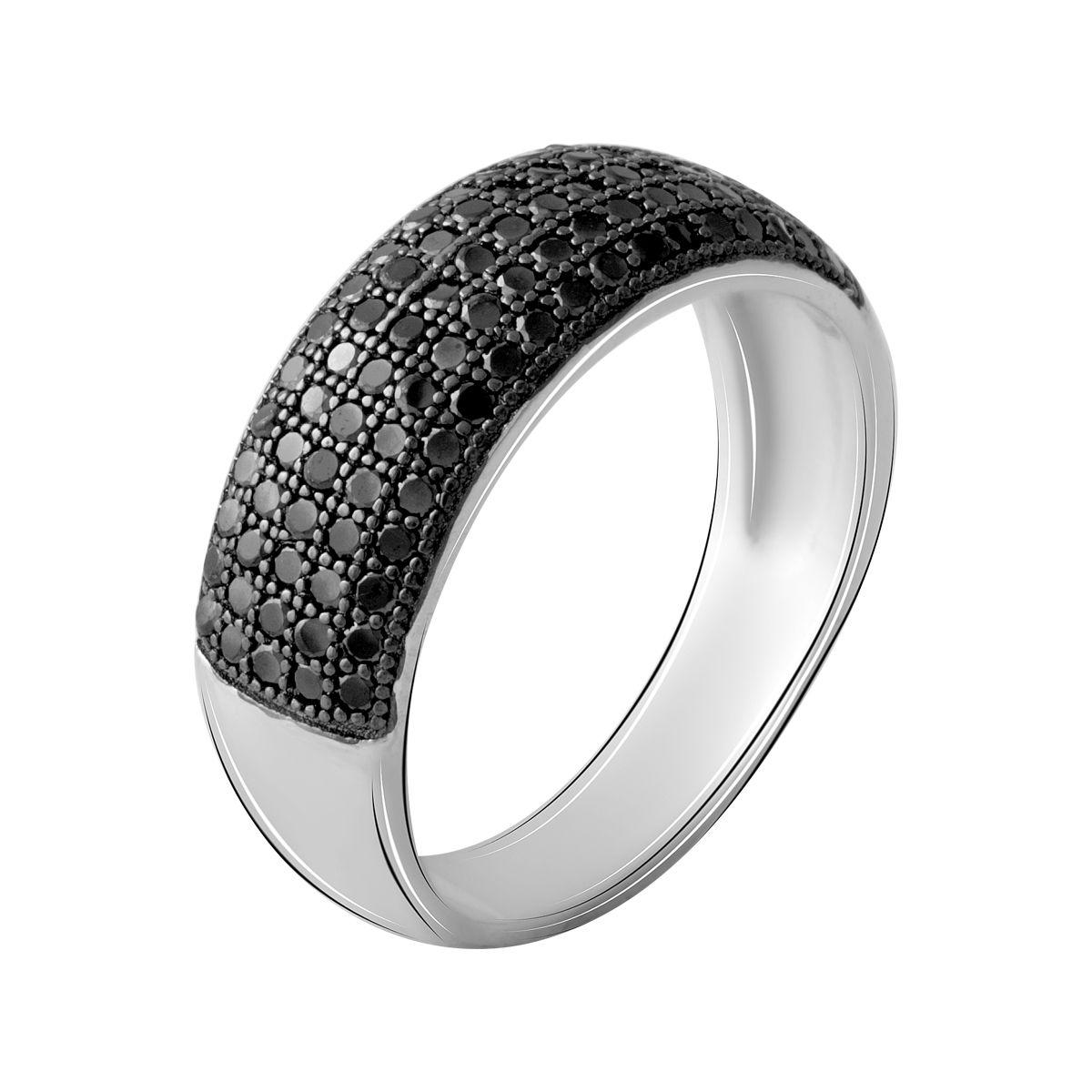 

Серебряное кольцо с фианитами 2067559 16.5 размер