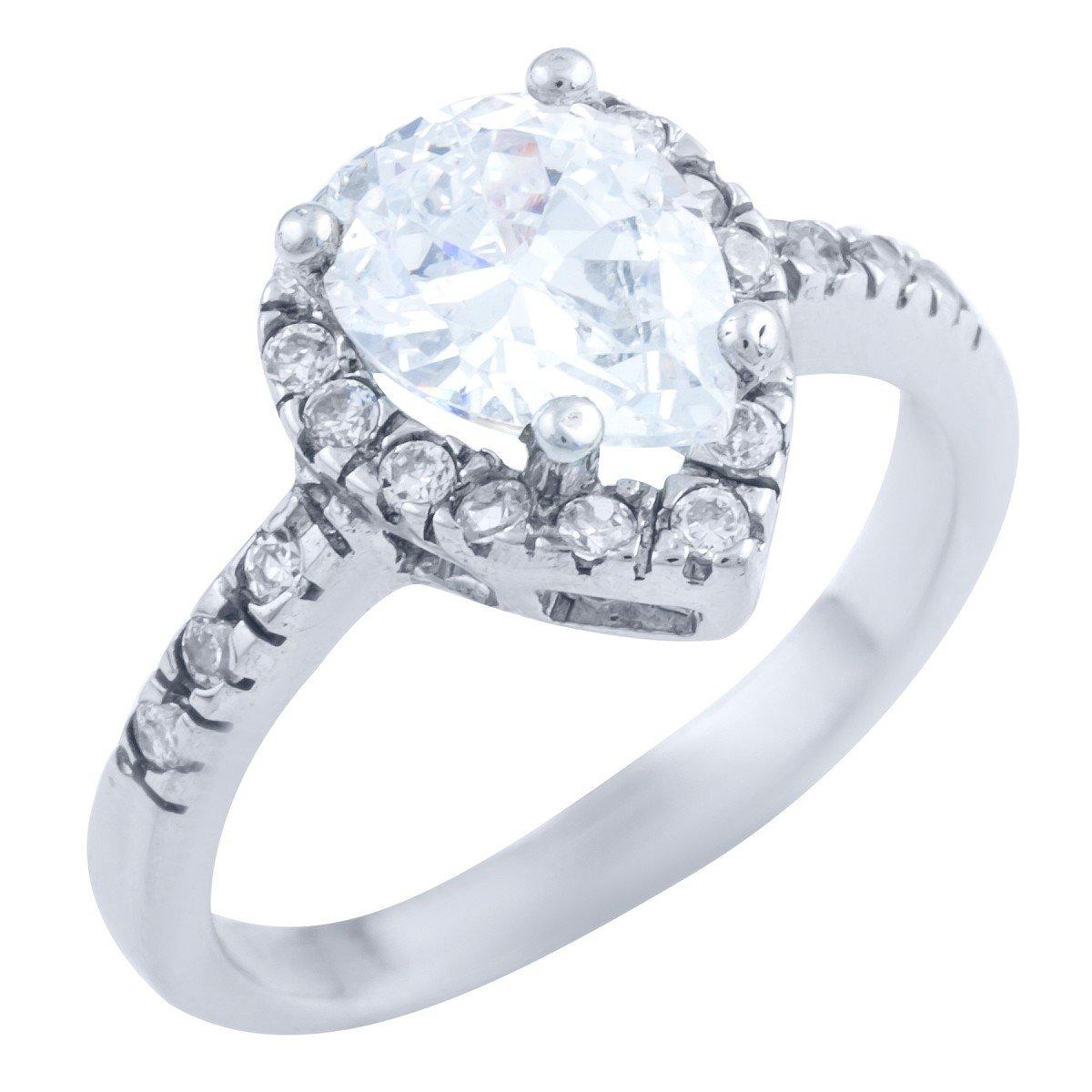 

Серебряное кольцо с фианитами 1728567 17.5 размер
