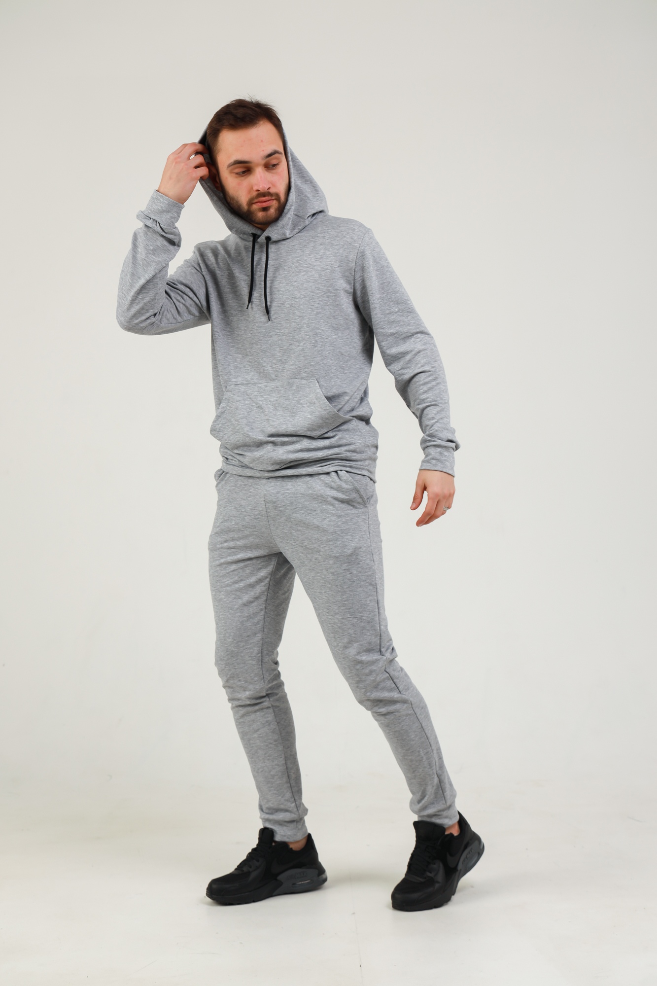 

Мужской спортивный костюм Fashion Man BD0204 серый рM