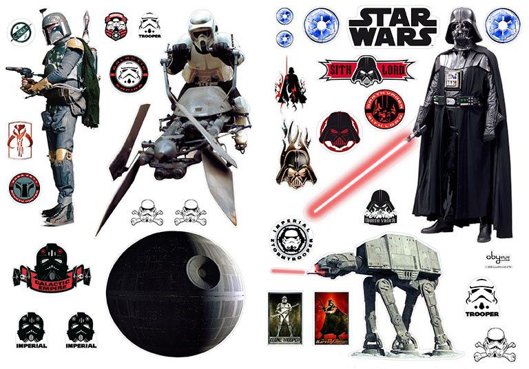 

Наклейка Abystyle Star Wars - Stickers Empire 700 х 1000 мм