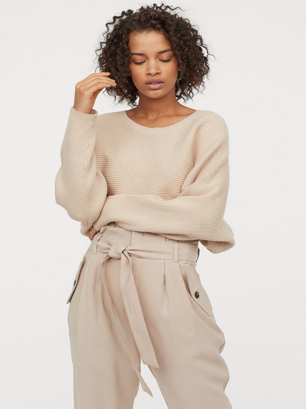 

Джемпер H&M 0711427-9  Бежевый, Джемпер H&M 0711427-9 XS Бежевый