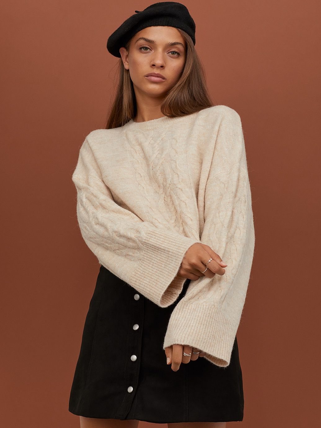 

Джемпер H&M 0756539-0 L Бежевый