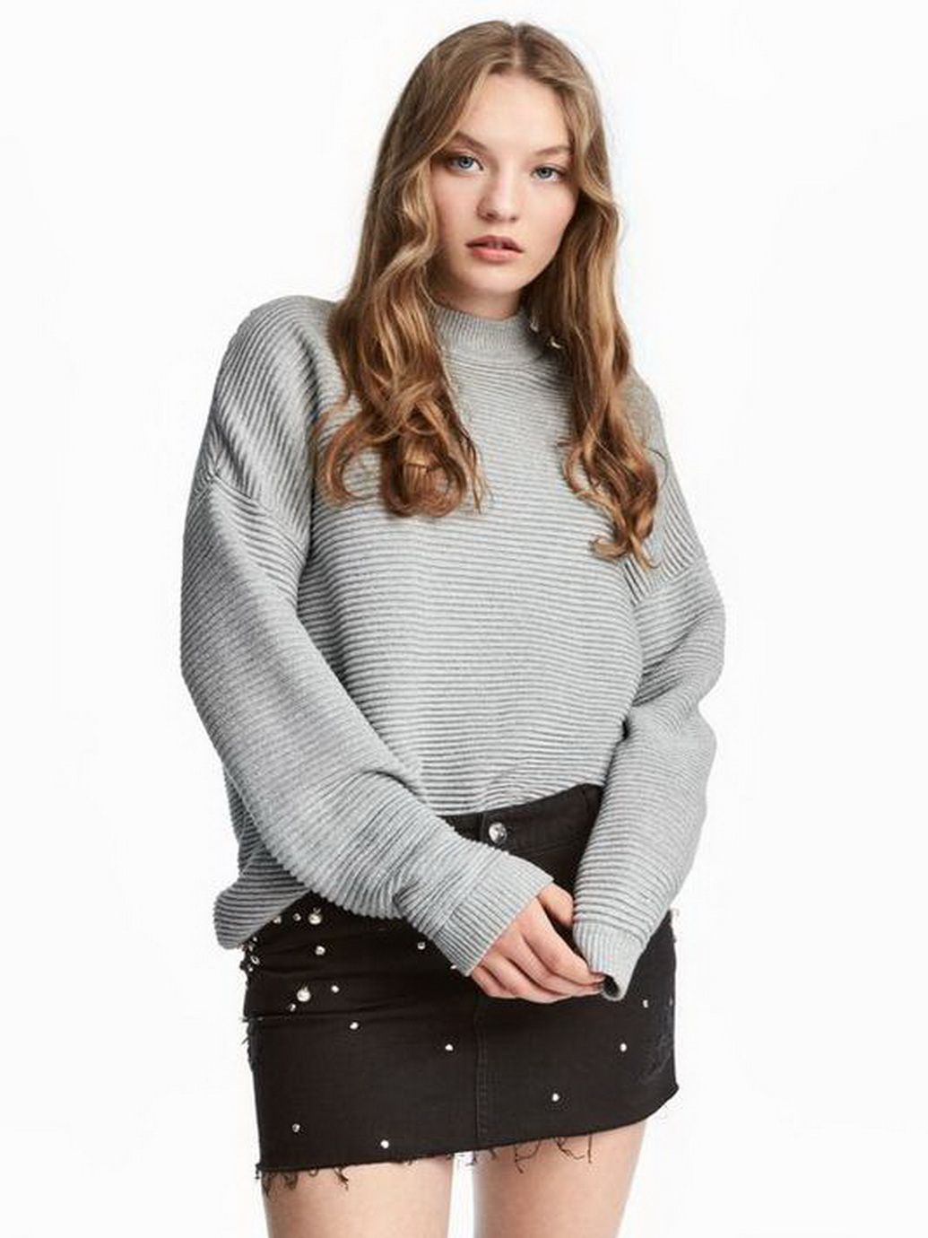 

Свитер H&M 0526302-6 XS Серый