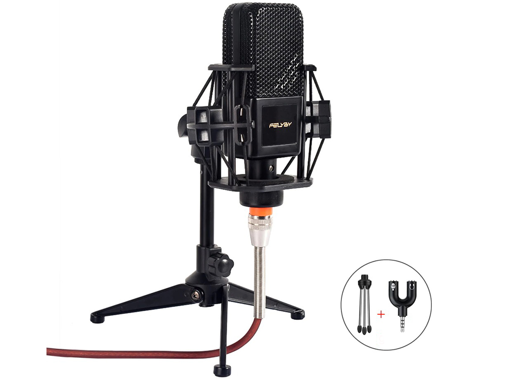 

Микрофон Felyby BM1000 профессиональный конденсаторный 3,5 мм (1006-380-00)