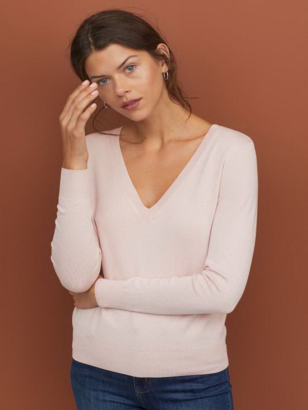 

Пуловер H&M 0673638-9 XS Розовый