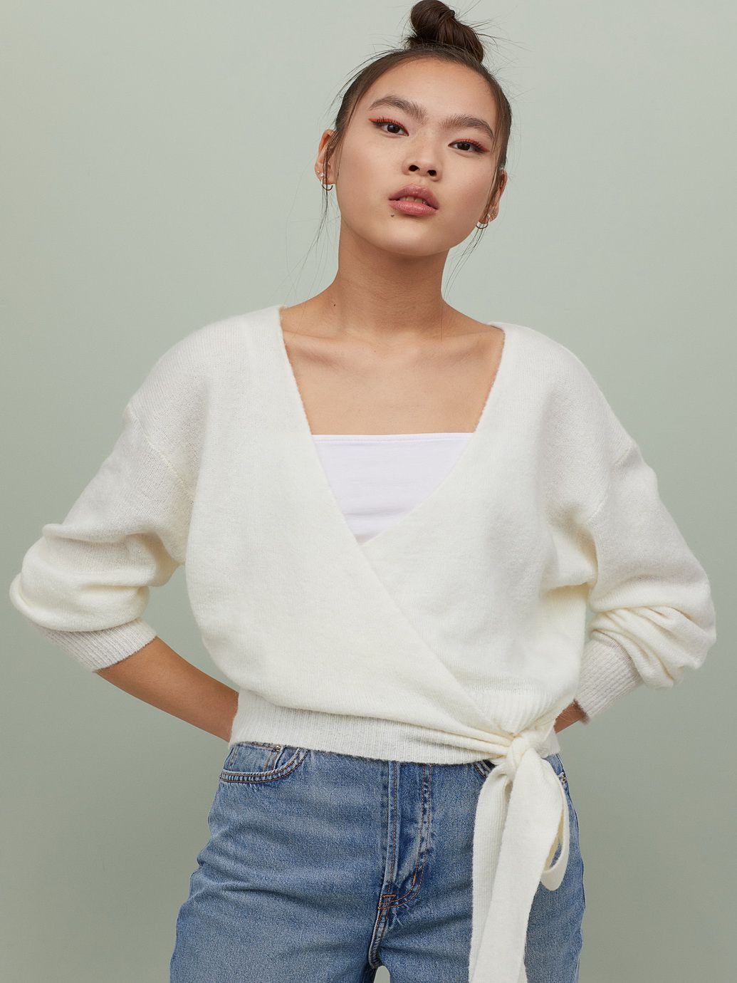 

Пуловер H&M 0809238-1 M Белый