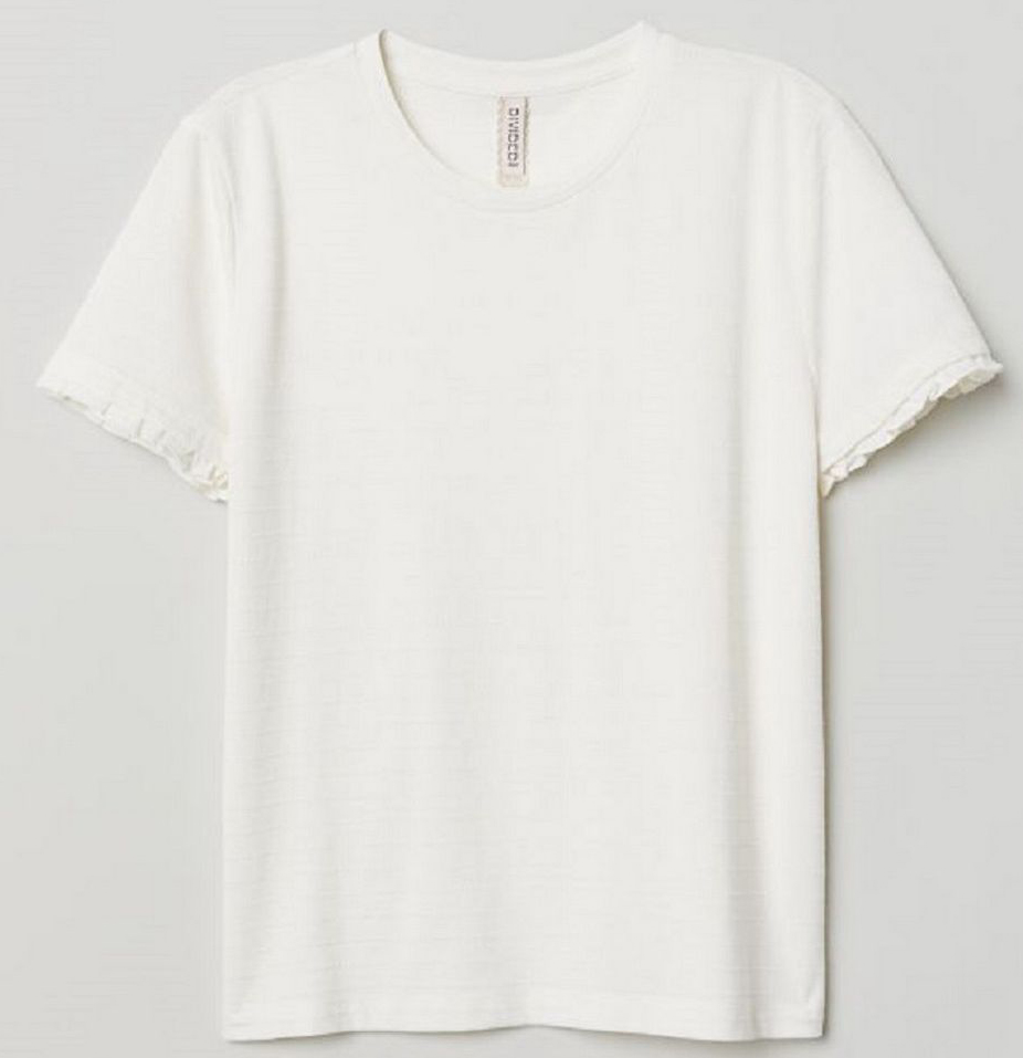 

Футболка H&M 0691555-8  Белая, Футболка H&M 0691555-8 S Белая