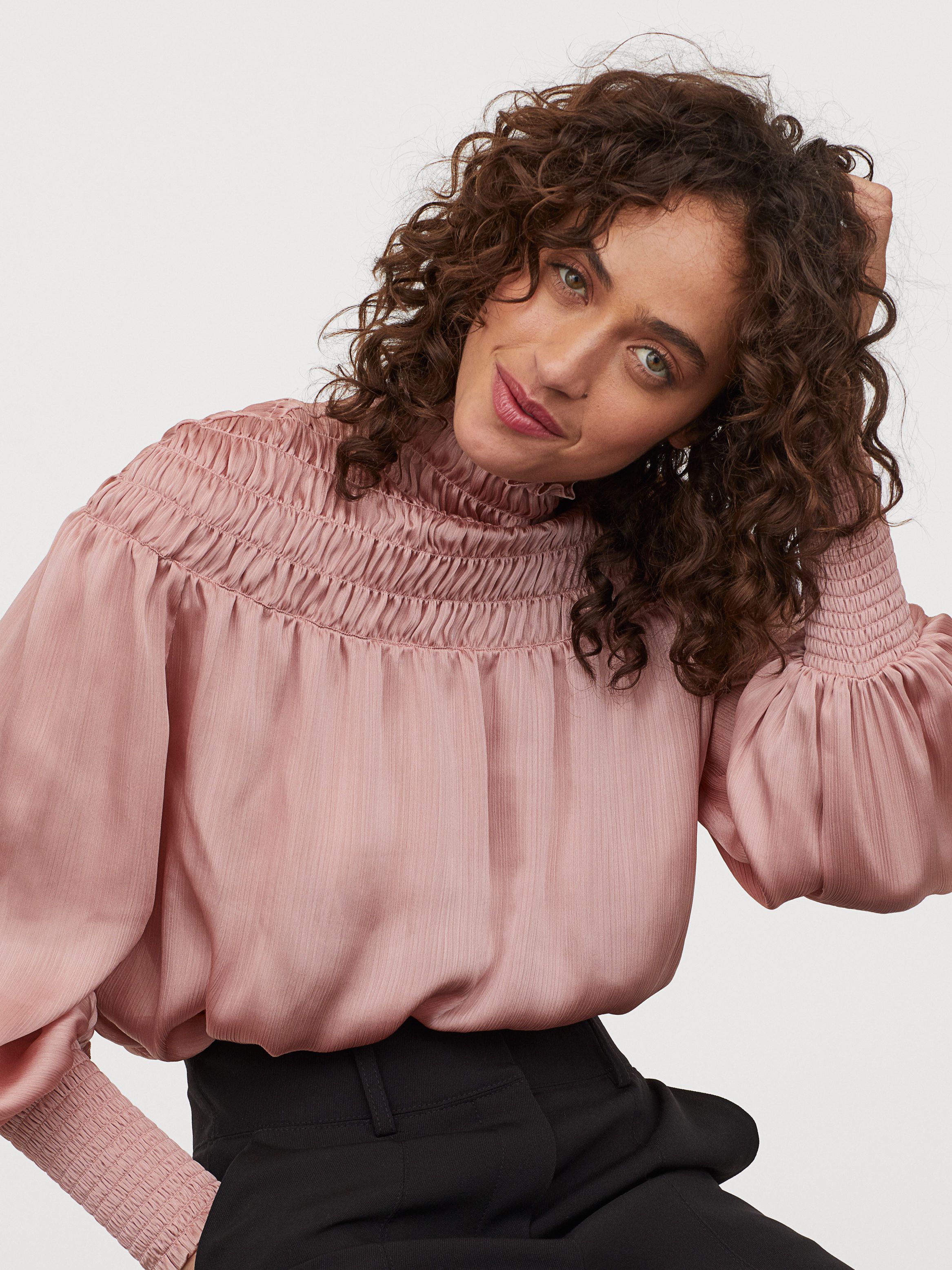 

Блузка H&M 0825173-1  Розовая, Блузка H&M 0825173-1 46 Розовая