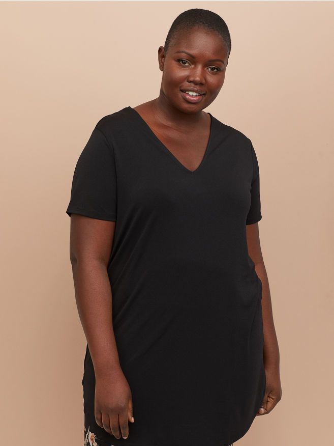

Туника H&M 0757395-1  Черная, Туника H&M 0757395-1 3XL Черная