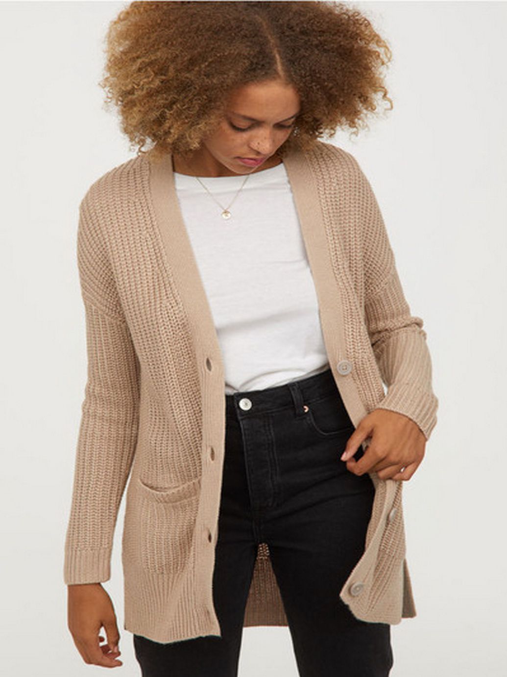 

Кардиган H&M 0533230-8 M Бежевый