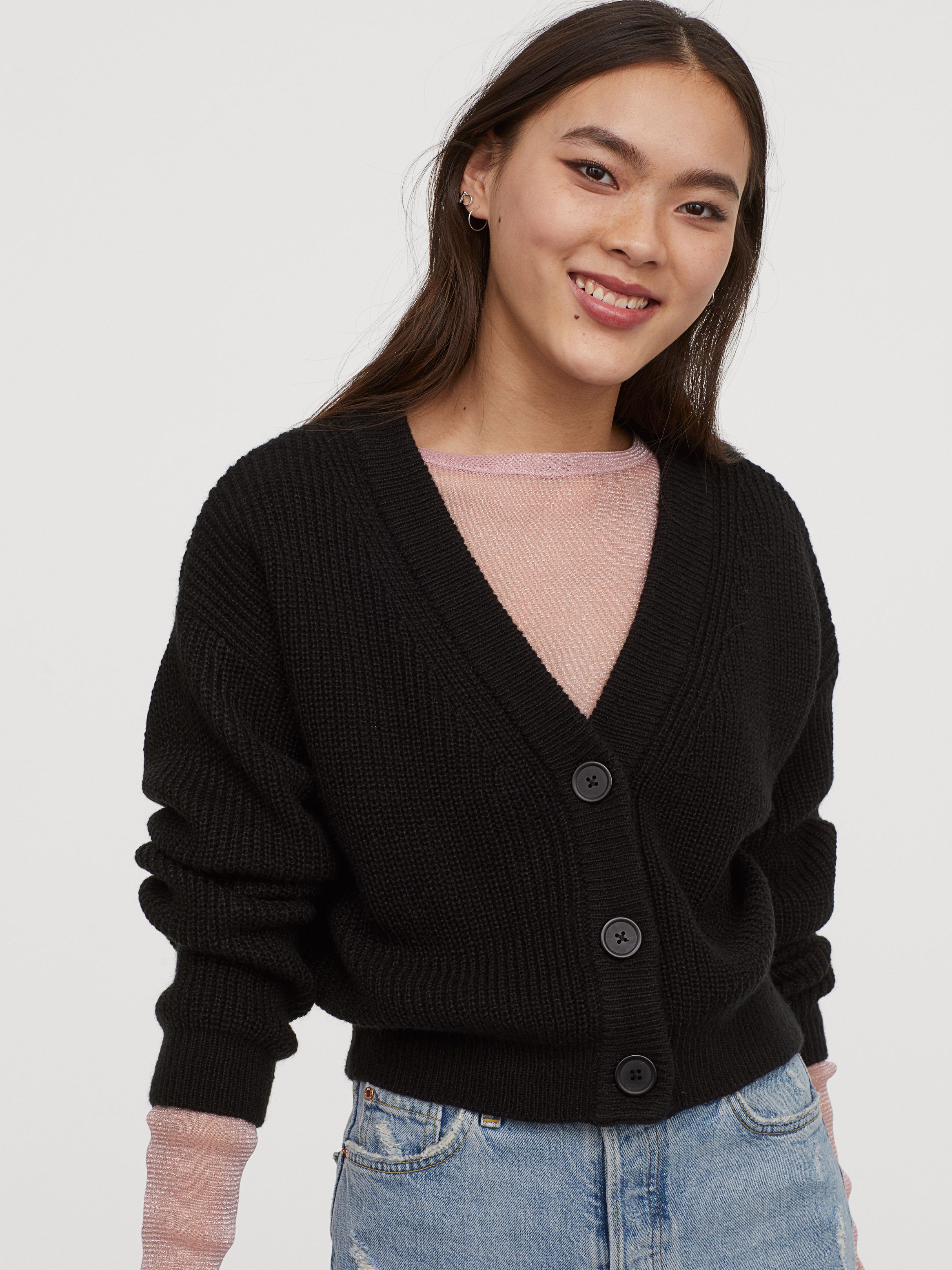 

Кардиган H&M 0874240-1 L Черный