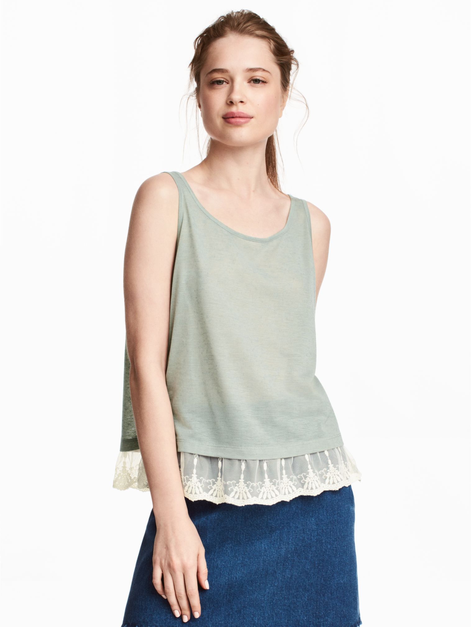 

Майка H&M 0474061-5 XS Серая