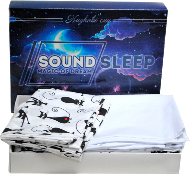 

Комплект постельного белья SoundSleep Cute Kitty Белый 112х147