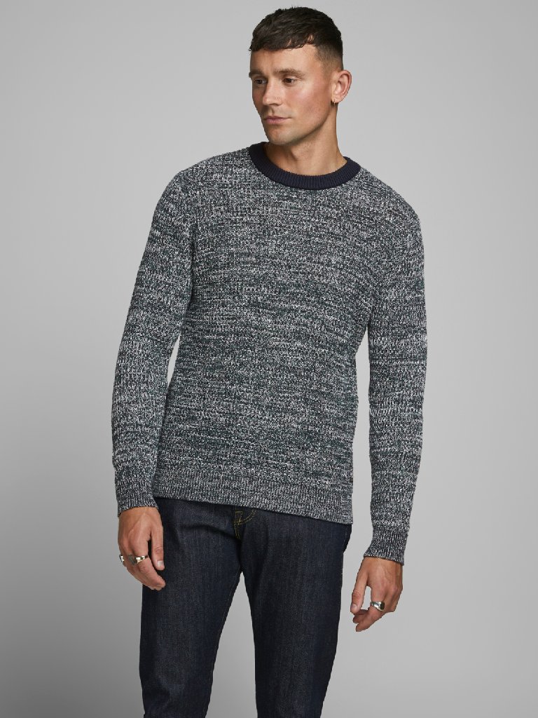 

Джемпер мужской Jack&Jones 12175669 Trekking Green  серо-зелёный, Джемпер мужской Jack&Jones 12175669 Trekking Green L серо-зелёный