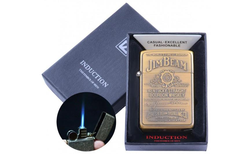 

Зажигалка электронная Jim Beam (Острое пламя, Gold) №4325 Lighter