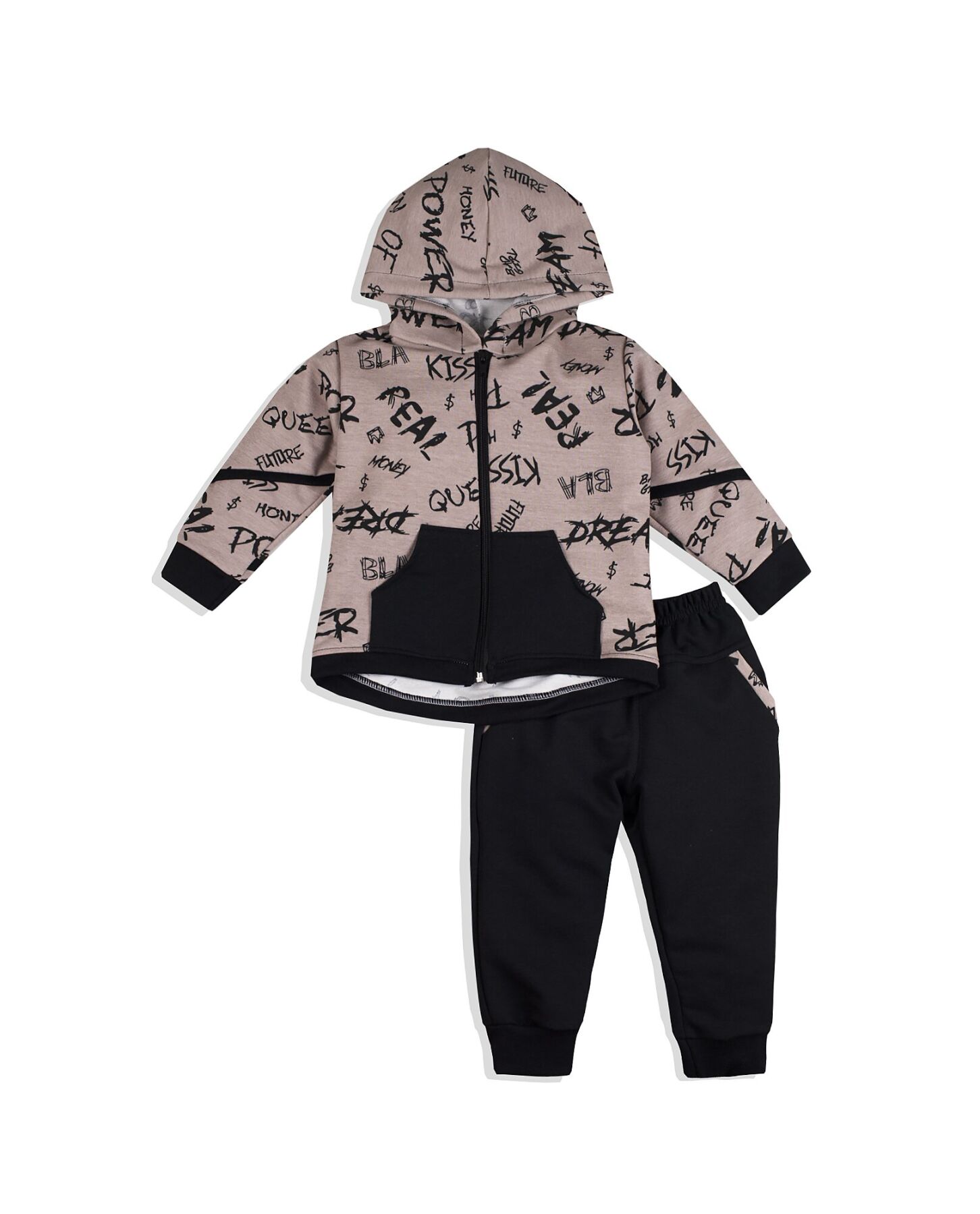 

Костюм Lio "Эйвери" Какао с черным 80 см Двунитка