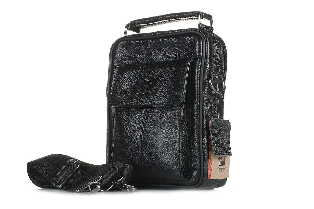 

Сумка мужская кожаная Casa Familia S10-5018-01 black