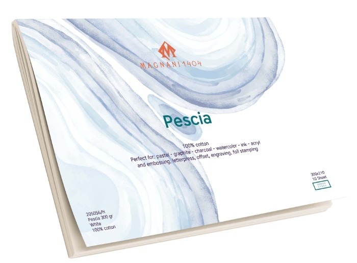 

Блок для рисунка 300г 100% хлопок Pescia White (блок 30х22,5см 10л)