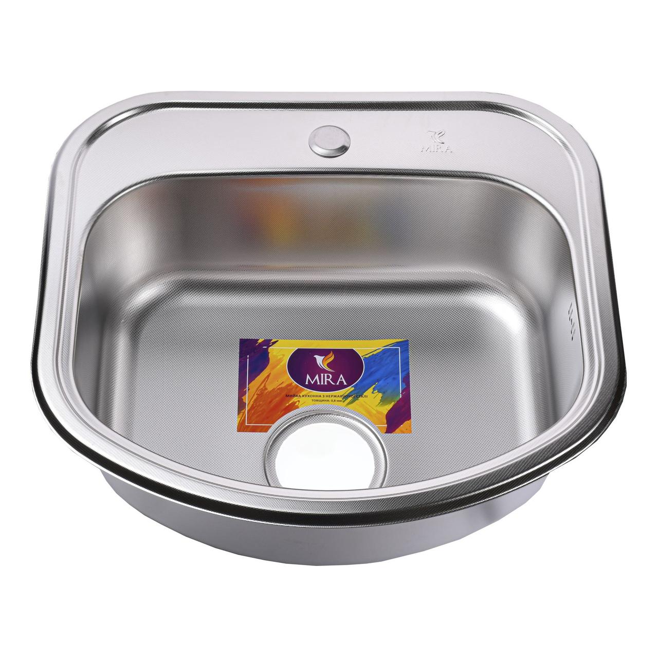 

Мойка кухонная MR 4946 D Decor Mira Стальной (000014457)