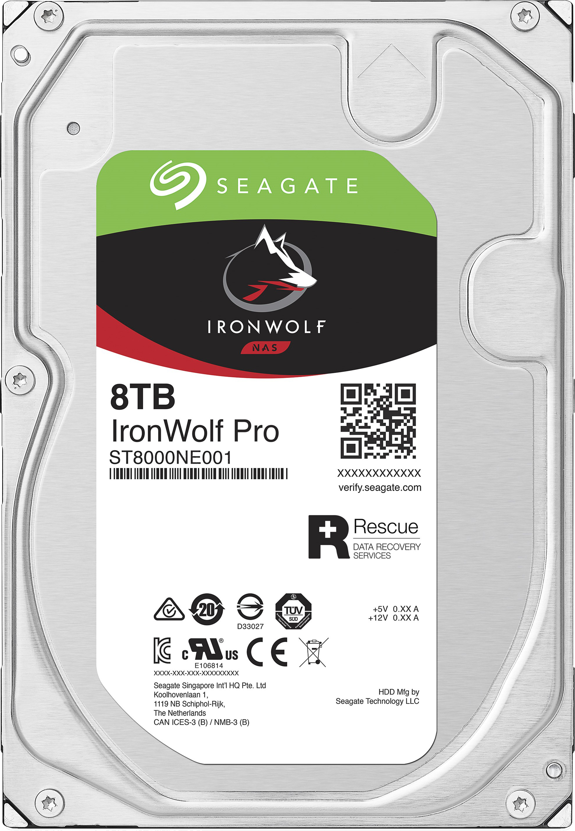 

Жесткий диск Seagate IronWolf Pro HDD 8TB 7200rpm 256MB ST8000NE001 3.5" SATAIII