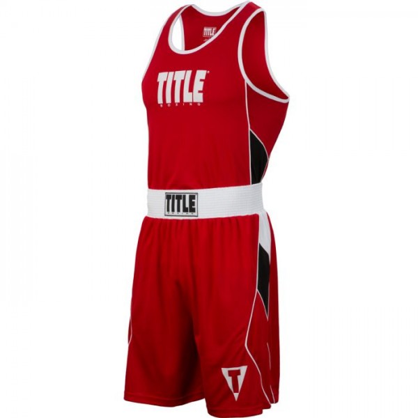 

Форма для бокса подростковая TITLE Aerovent Elite Amateur Boxing Set 8 Красная (YM)