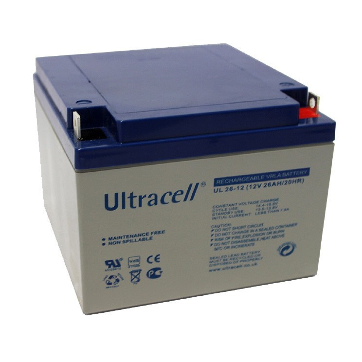 

Батарея аккумуляторная Стационарная Ultracell AGM 26Ач UL26-12 12В Англия