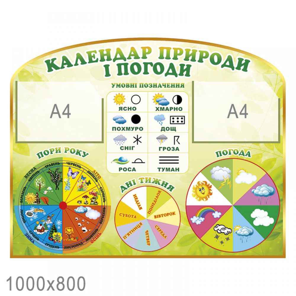

Стенд НУШ "Календар природи, та погоди"