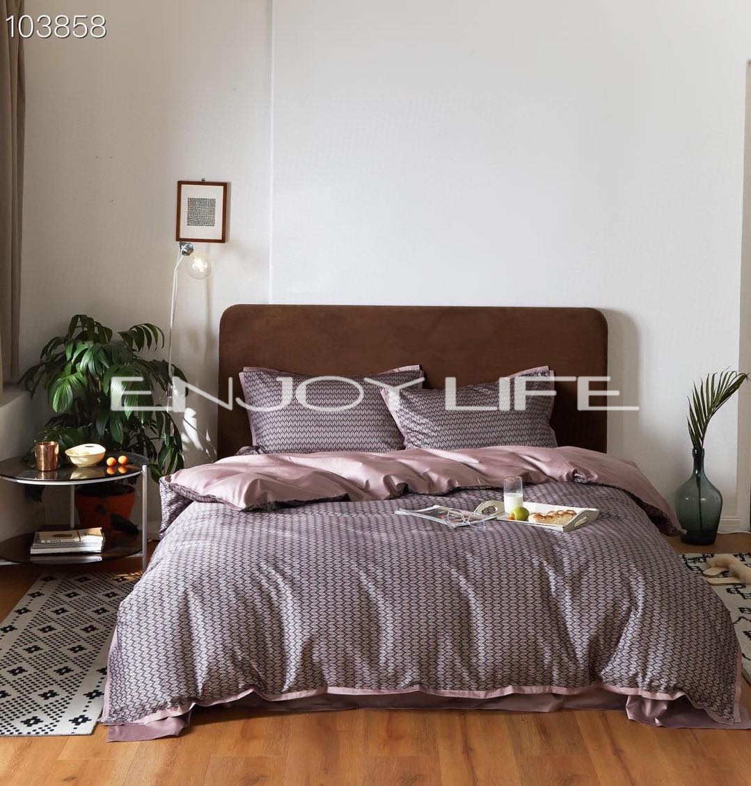 

Комплект постельного белья Египетский хлопок Enjoy Life Пудровая абстракция, Размер комплекта Евро-макси