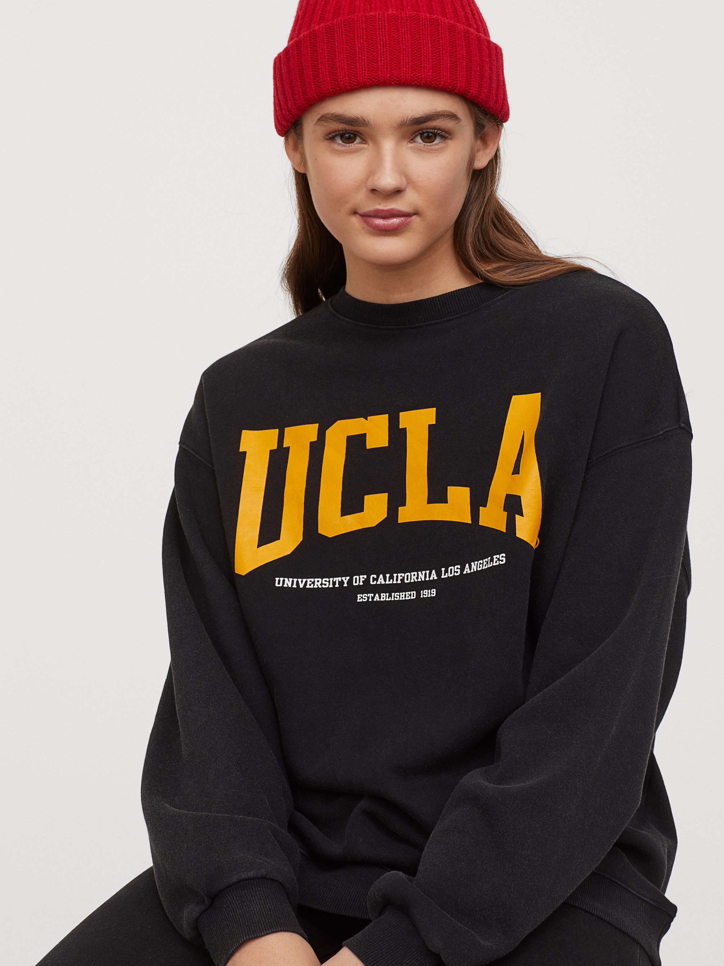 

Свитшот H&M Ucla 0829072-1  Черный, Свитшот H&M Ucla 0829072-1 XS Черный