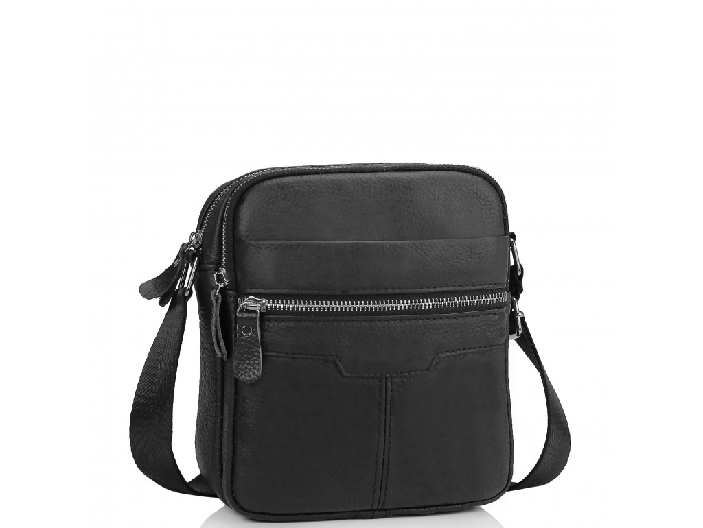 

Мужская сумка кожаная Tiding Bag A25F-6625A Черная