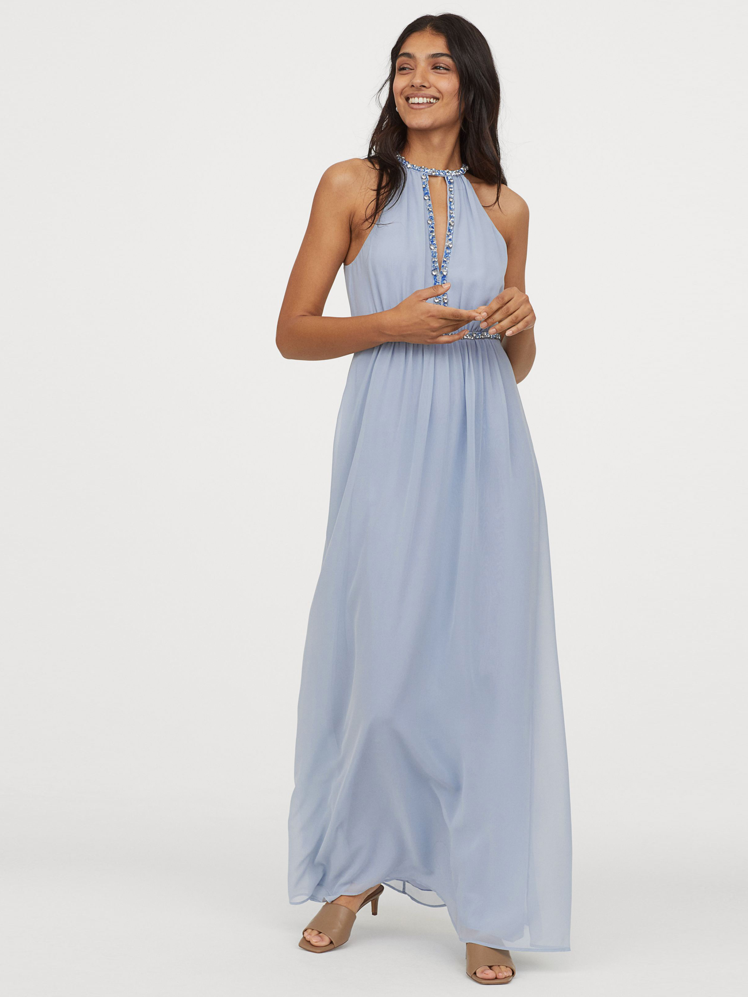 

Платье H&M 0608016-7 38 Голубое