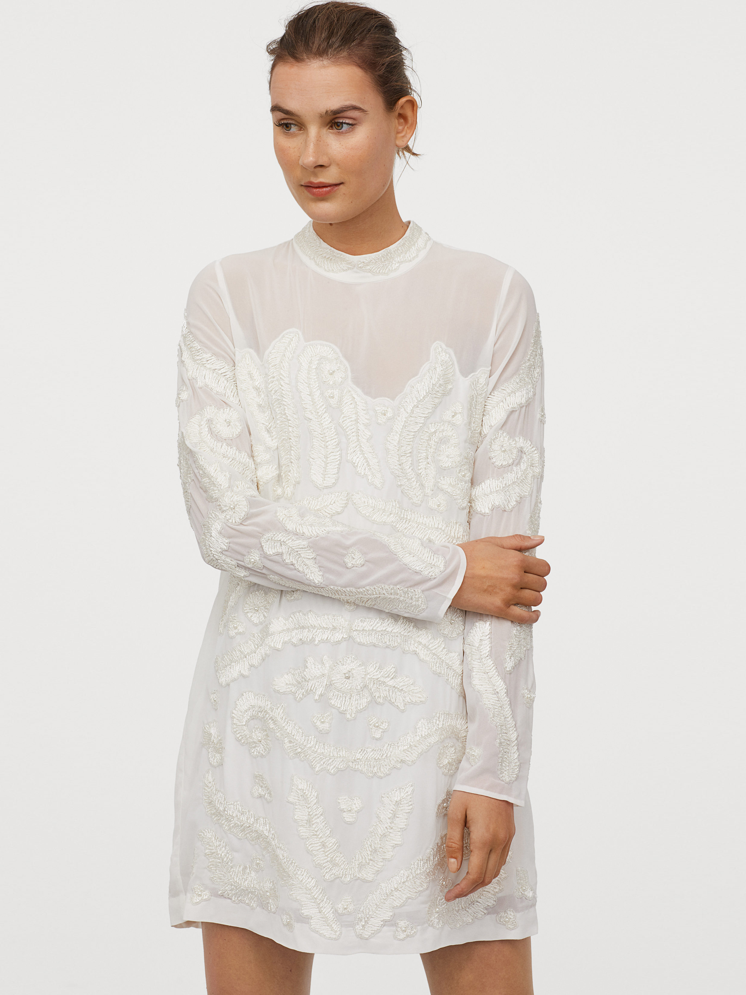 

Платье H&M 0830702-0  Белое, Платье H&M 0830702-0 38 Белое