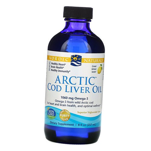 

Arctic Cod Liver Oil Nordic Naturals 237мл Лимон (67352001)