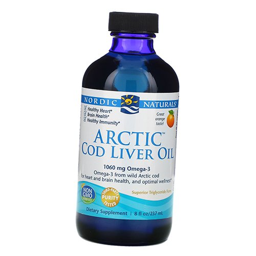 

Arctic Cod Liver Oil Nordic Naturals 237мл Апельсин (67352001)