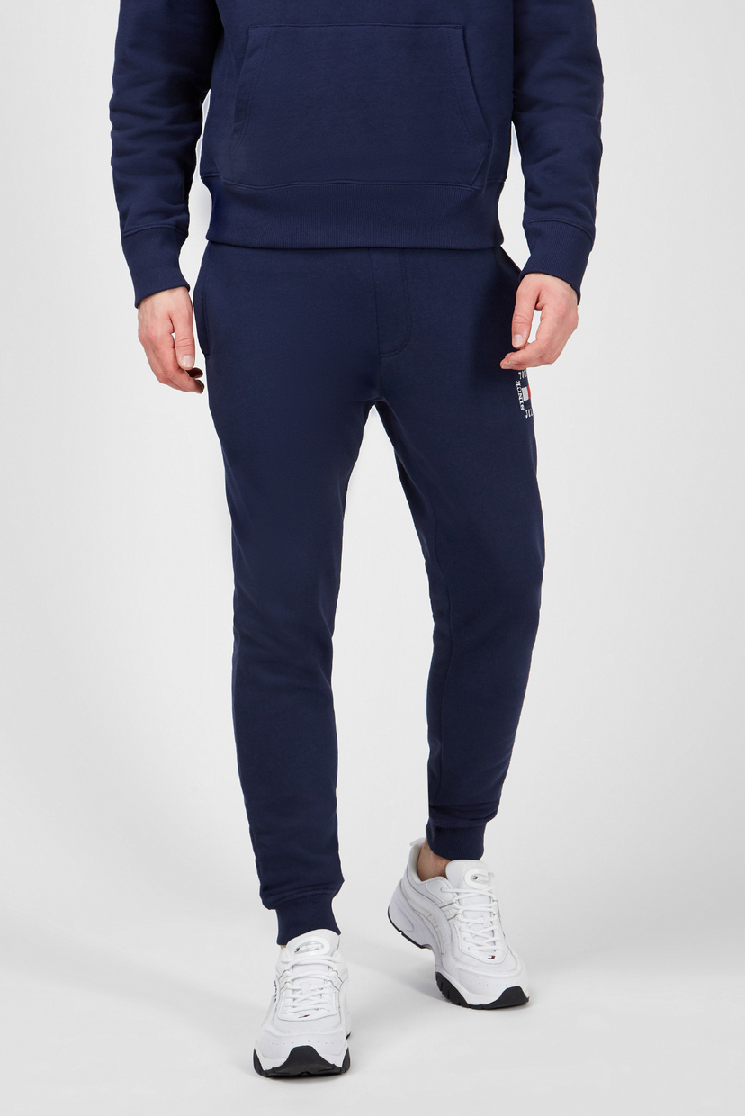 

Мужские синие спортивные брюки SLIM BOX FLAG SWEAT PANT Tommy Hilfiger S DM0DM11017