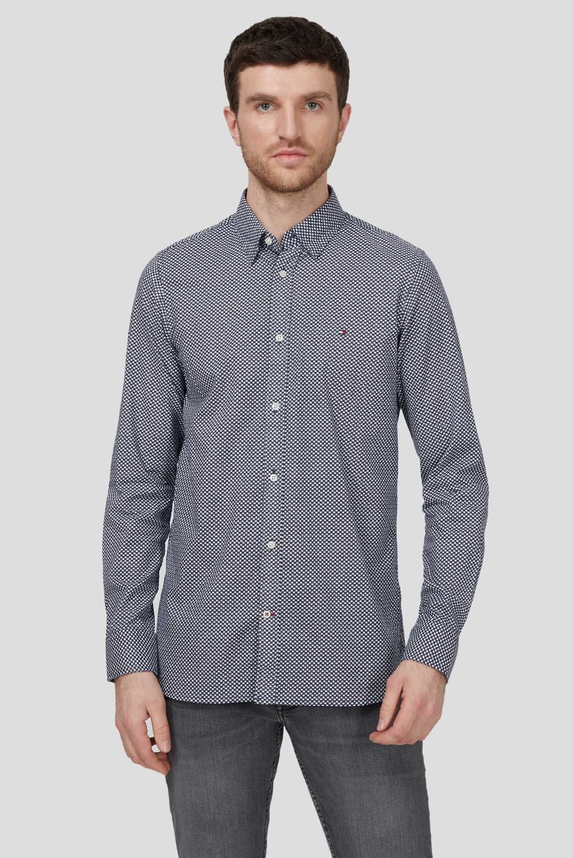 

Мужская рубашка SLIM FLEX MICRO GEO PRINT Tommy Hilfiger XXL MW0MW13971