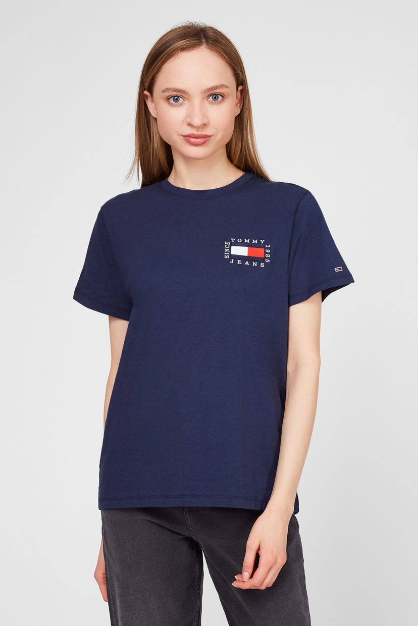 

Женская темно-синяя футболка TJW BOX FLAG Tommy Hilfiger S DW0DW09069