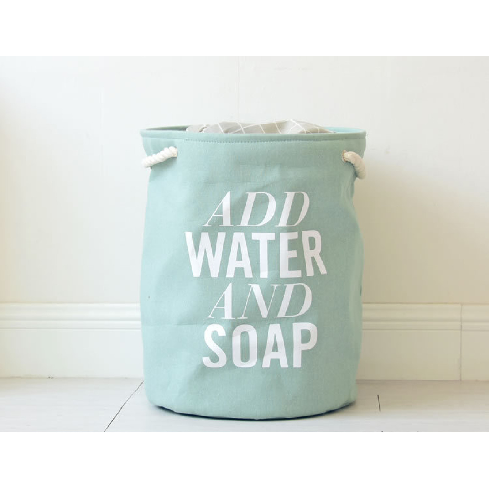 

Корзина для игрушек зеленая Add water and soap (K615 )