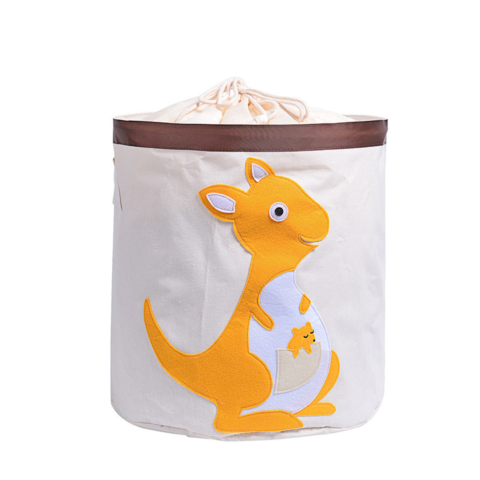 

Корзина для игрушек на завязках белая Кенгуру (K464 )