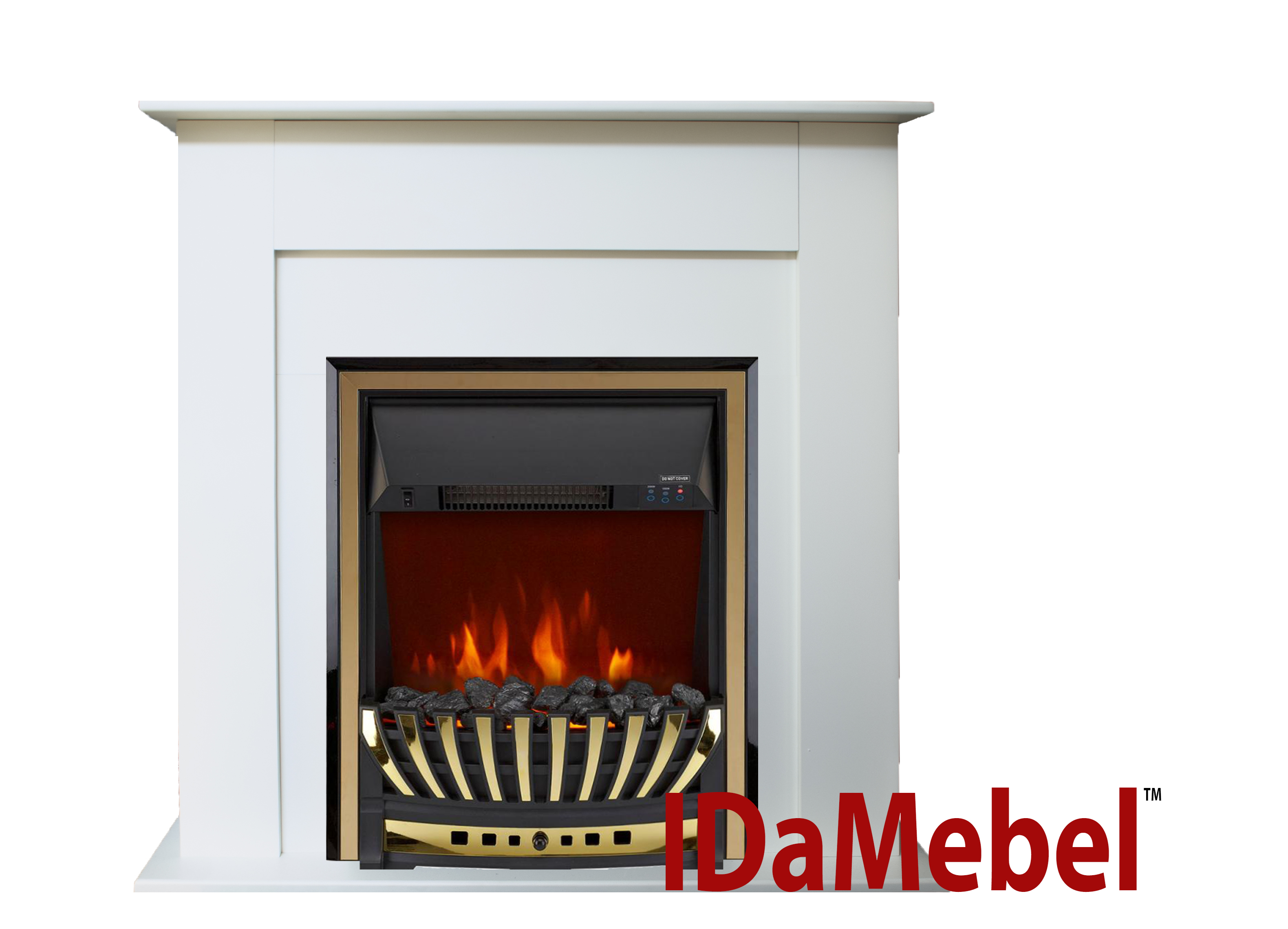 

Каминокомплект IDaMebel Francheska Белый Aspen Gold