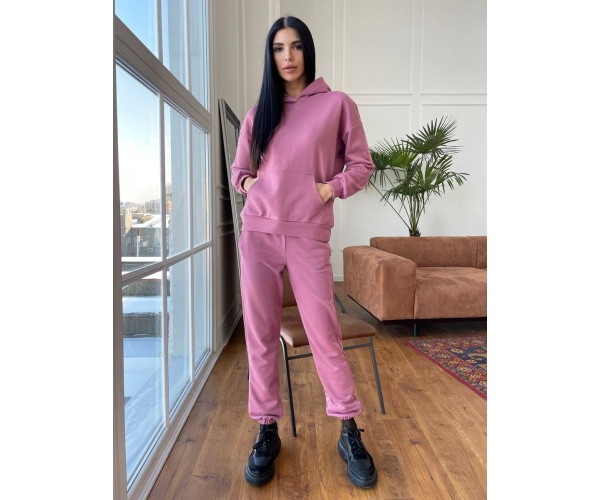 

Костюм спортивный прогулочный турецкий трикотаж Modern Boutique ягодный, XS СК022