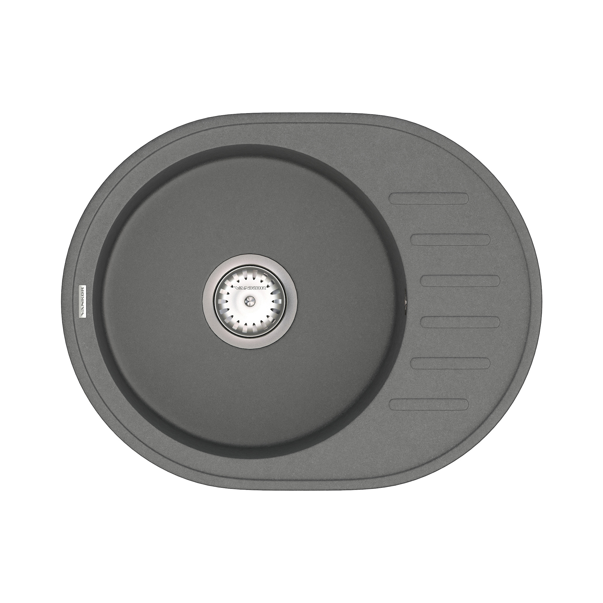

Мойка Кухонная Vankor Lira Lmo 02.57 Gray + Сифон Vankor
