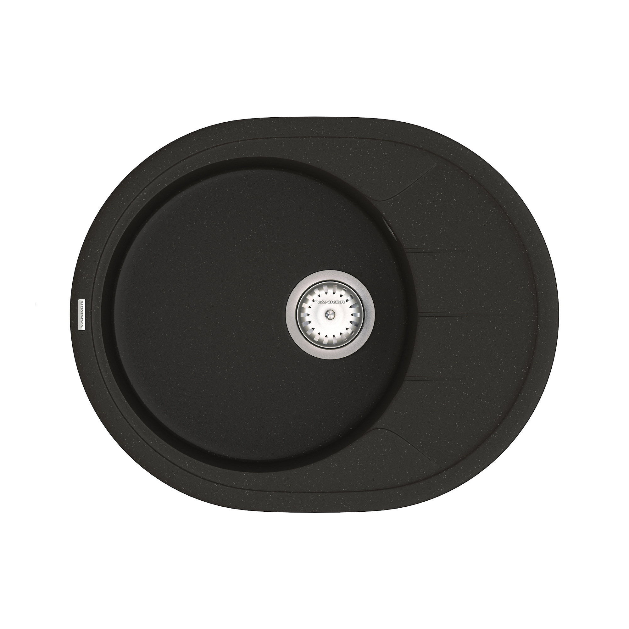 

Мойка Кухонная Vankor Sity Smo 02.61 Black + Сифон Vankor