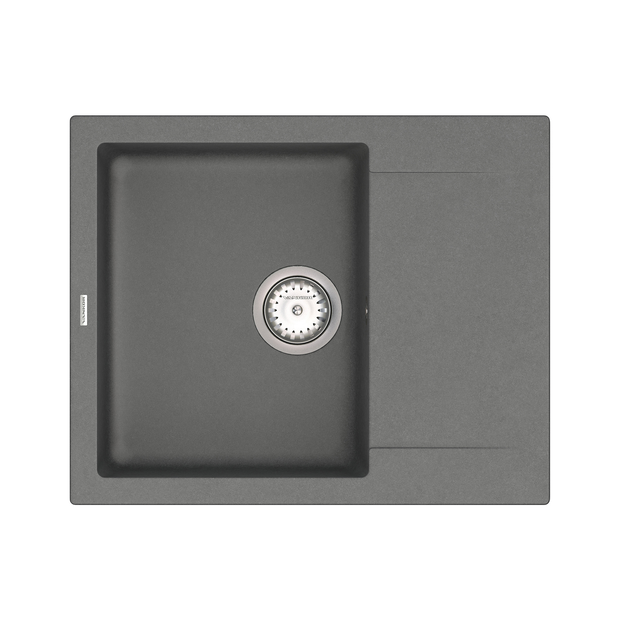 

Мойка Кухонная Vankor Orman Omp 02.61 Gray + Сифон Vankor