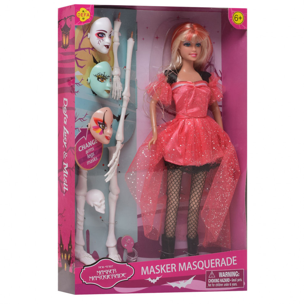 

Кукла, игровой набор "Вечеринка Маскарад" DEFA 8397-BF (Красный)