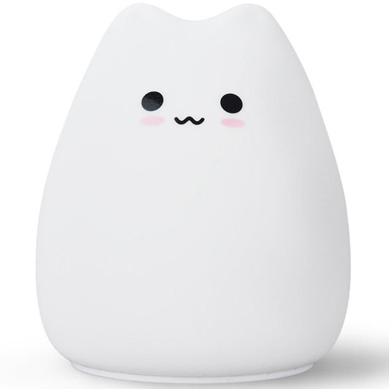 

Ночной светильник Little Cat Silicone LED Light Multicolors для Лампы и светильники Белый