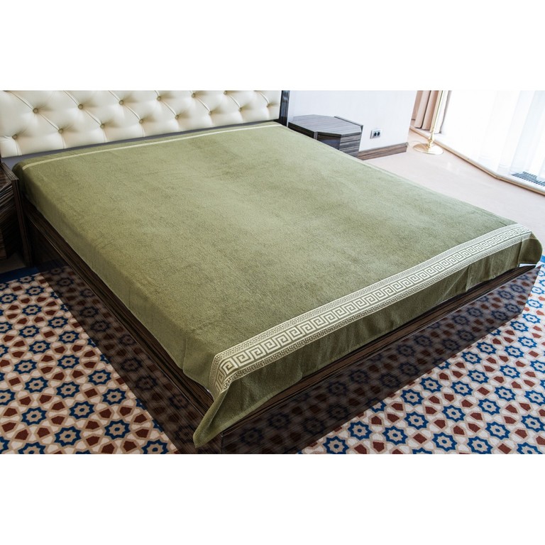 

Простынь махровая Hanibaba Grek green m013165