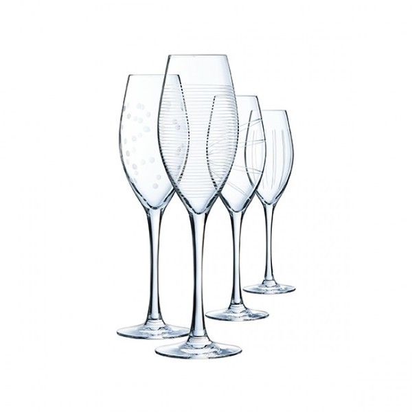 

Бокал для шампанского Eclat cristal d’arques paris Illumination L7564