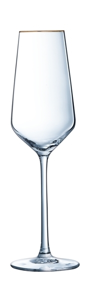 

Бокал для шампанского Cristal d`arques Eclat ultime bord or P7634