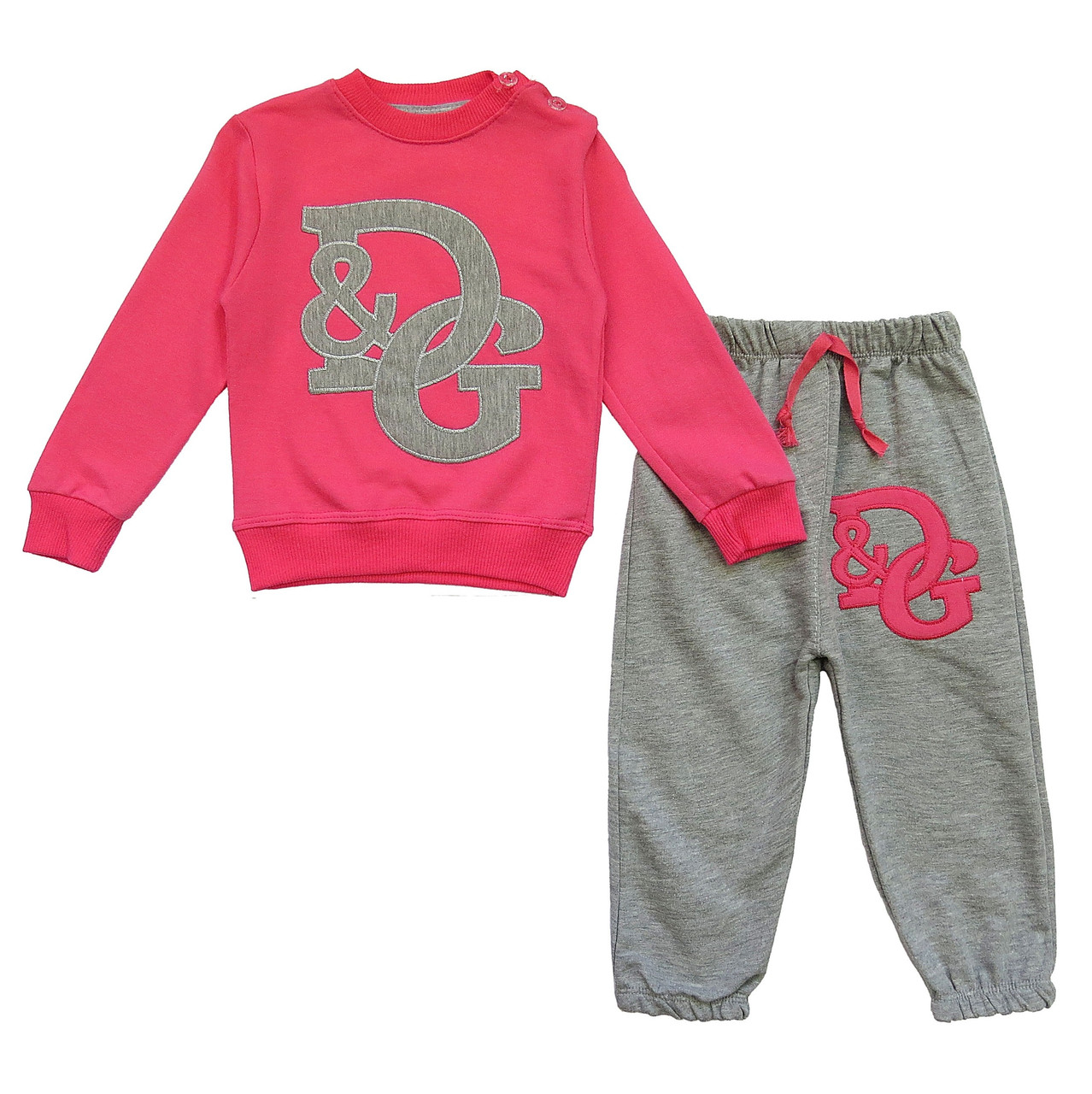

Спортивный костюм Sport kids для девочки 86 см Маломерный Розовый / Серый 11414